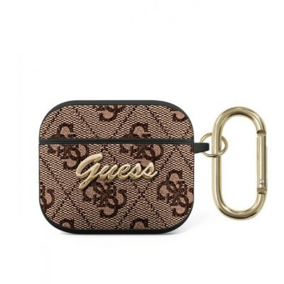 Guess Script Metal Logo Καφε (Apple AirPods 3)